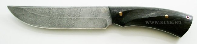 Нож R012 (булатная сталь, мореный дуб) цельнометаллический